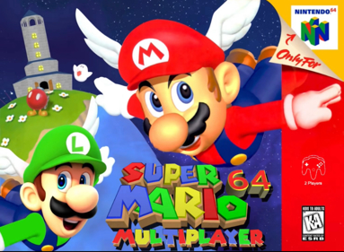 Super Mario 64: Splitscreen Multiplayer - Fanart - Box - Front (United States) - 1290x945
