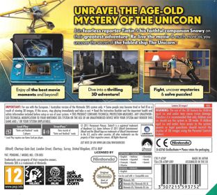 The Adventures of Tintin: The Game - Box - Back (Europe) - 890x800