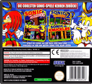 Sonic Classic Collection - Box - Back - Reconstructed (Germany) - 774x708