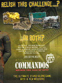 Commandos: Beyond the Call of Duty - Advertisement Flyer - Front (United Kingdom) - 1644x2200