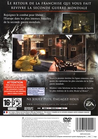 Medal of Honor: Vanguard - Box - Back (France) - 640x911