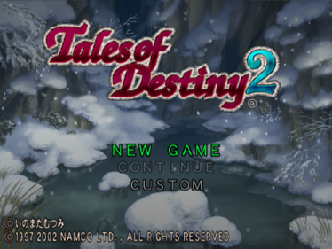 Tales of Destiny 2 - Screenshot - Game Title (Japan) - 597x448