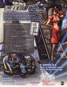 F-Zero AX Monster Ride - Advertisement Flyer - Back (Japan) - 850x1102