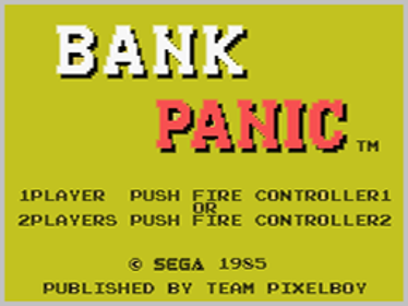 Bank Panic - Screenshot - Game Title (World) - 256x192