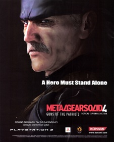 Metal Gear Solid 4: Guns of the Patriots - Advertisement Flyer - Front (United States) - 1766x2192