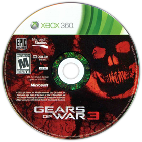 Gears of War 3 - Disc (North America) - 987x987