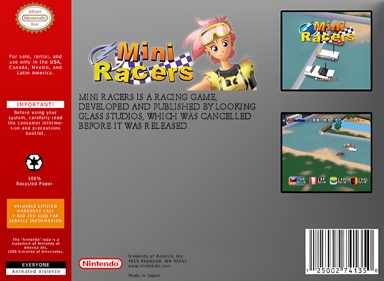 Mini Racers - Fanart - Box - Back (North America) - 2050x1500