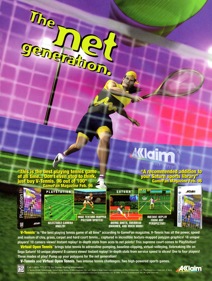 V-Tennis - Advertisement Flyer - Front (North America) - 2000x2650