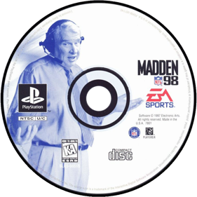 Madden NFL 98 - Disc (North America) - 800x800