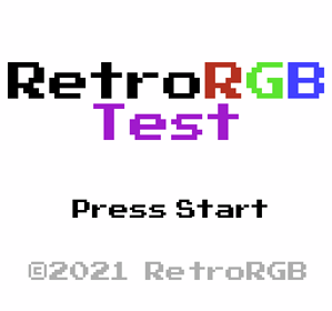 RetroRGB Test - Screenshot - Game Title (United States) - 256x240