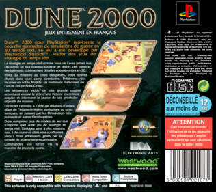 Dune 2000 - Box - Back (France) - 765x680