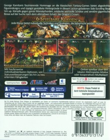 Dragon's Crown - Box - Back (Germany) - 595x756