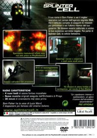 Tom Clancy's Splinter Cell - Box - Back (Italy) - 566x800