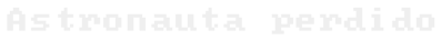 Astronauta Perdido - Clear Logo (World) - 3224x292