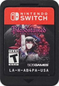 Bloodstained: Ritual of the Night - Cart - Front (North America) - 872x1264