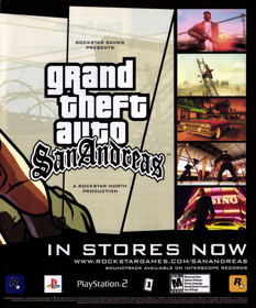 Grand Theft Auto: San Andreas - Advertisement Flyer - Front (North America) - 1904x2290