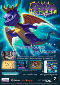 Spyro: Shadow Legacy - Advertisement Flyer - Front (United Kingdom) - 1775x2500