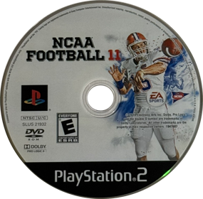 NCAA Football 11 - Disc (North America) - 1436x1412