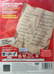 Rock Band: Track Pack: Volume 2 - Box - Back (France) - 885x1205