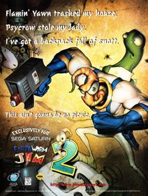 Earthworm Jim 2 - Advertisement Flyer - Front (North America) - 2000x2650