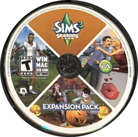 The Sims 3: Seasons - Disc (North America) - 571x565
