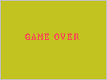 Bank Panic - Screenshot - Game Over (World) - 256x192