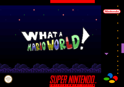 What a Mario World! - Box - Front (World) - 1425x1000