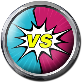 Blue Vs Pink - Fanart - Cart - Front (World) - 890x893