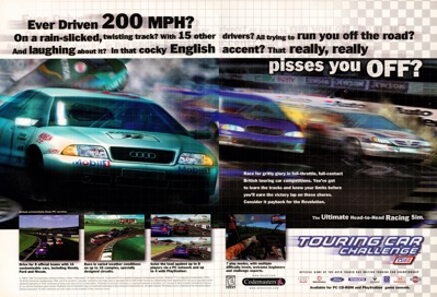 TOCA 2: Touring Car Challenge - Advertisement Flyer - Front (North America) - 3225x2200