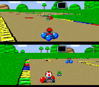 Super Mario Kart - Screenshot - Gameplay (World) - 256x224