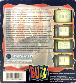 Vikings: Fields of Conquest: Kingdoms of England II - Box - Back (Europe) - 850x924