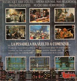 Gremlins 2: The New Batch - Box - Back (Spain) - 1032x1089