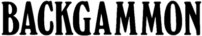 Backgammon (Oasis Software) - Clear Logo (United Kingdom) - 739x132