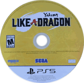 Yakuza: Like a Dragon - Disc (North America) - 1007x1000