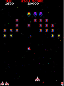 Arcade Archives: Galaga - Screenshot - Gameplay (World) - 577x770