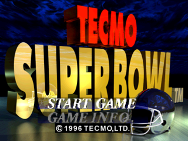 Tecmo Super Bowl - Screenshot - Game Title (World) - 640x480