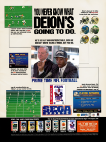 Prime Time NFL Starring Deion Sanders - Advertisement Flyer - Front (North America) - 896x1200