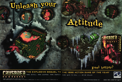 Crusader: No Regret - Advertisement Flyer - Front (North America) - 1190x800