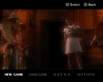 Colosseum: Road to Freedom - Screenshot - Game Select (World) - 640x512