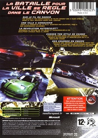 Need for Speed: Carbon - Box - Back (France) - 483x680