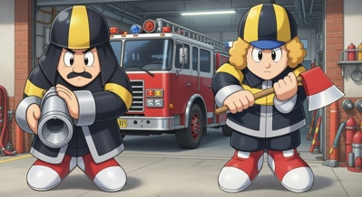 The Firemen - Fanart - Background (World) - 1376x752
