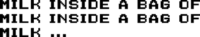 Milk inside a bag of milk inside a bag of milk - Clear Logo (World) - 5765x1090