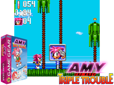 Amy Rose in Sonic Triple Trouble - Fanart - Background (World) - 800x600