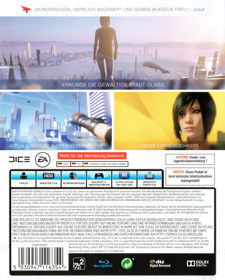 Mirror's Edge Catalyst - Box - Back (Germany) - 643x800