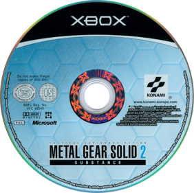 Metal Gear Solid 2: Substance - Disc (Europe) - 764x761