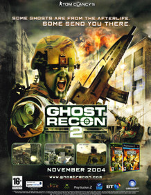 Tom Clancy's Ghost Recon 2 - Advertisement Flyer - Front (United Kingdom) - 2518x3240