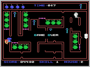 Muncher Mouse - Screenshot - Game Over (World) - 256x192