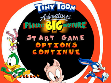 Tiny Toon Adventures: Plucky's Big Adventure - Screenshot - Game Title (World) - 640x480