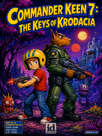 Commander Keen 7: The Keys of Krodacia - Fanart - Box - Front (World) - 1086x1448