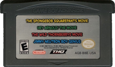 4 Games on One Game Pak: Movies - Cart - Front (North America) - 702x408